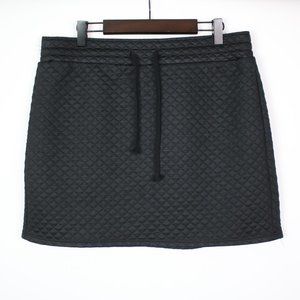 Fabletics Black Quilted Mini Skirt